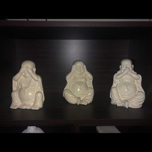 Decorative white buddha.